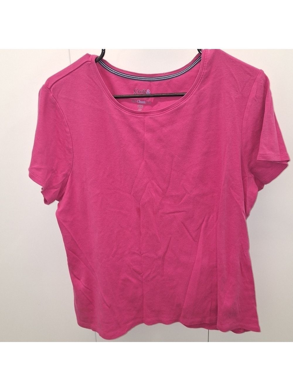 Croft & Barrow Fuchsia Short Sleeve Tee XXL